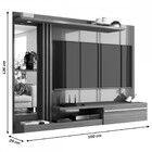 Painel Para Tv Até 55 Polegadas Com Led Tulum 1 Porta Off Whi