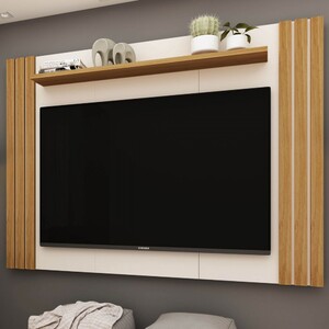 Painel Para Tv Até 55 Polegadas Diamant 1 Prateleira Camaru/perola ...