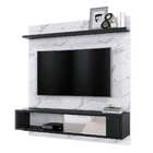 Painel Para Tv Até 55 Polegadas Ilhéus Calacatta E Preto