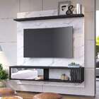 Painel Para Tv Até 55 Polegadas Ilhéus Calacatta E Preto