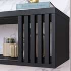 Painel Para Tv Até 55 Polegadas Ilhéus Calacatta E Preto