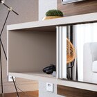 Painel Para Tv Até 55 Polegadas Ilhéus Nogueira Real E Off Wh