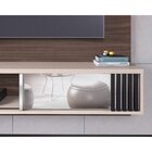 Painel Para Tv Até 55 Polegadas Ilhéus Nogueira Real E Off Wh