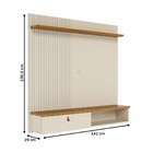 Painel Para Tv Até 55 Polegadas Iris 1 Porta Cinamomo/off Whi