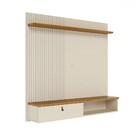 Painel Para Tv Até 55 Polegadas Iris 1 Porta Cinamomo/off Whi