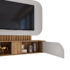 Painel Para Tv Até 55 Polegadas Jurerê 1 Porta Cinamomo/off W