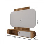 Painel Para Tv Até 55 Polegadas Jurerê 1 Porta Cinamomo/off W