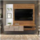 Painel Para Tv Ate 55 Polegadas Lago Cor Carvalho Europeu Ama