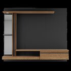 Painel Para Tv Até 55 Polegadas Led Prateleira De Vidro Denve