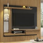 Painel Para Tv Até 55 Polegadas Led Prateleira De Vidro Denve