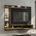 Painel Para Tv Até 55 Polegadas Led Prateleira De Vidro Denve