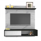 Painel Para Tv Até 55 Polegadas Movie 1 Porta Branco/preto Fo