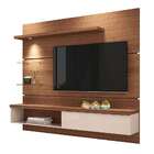Painel Para Tv Até 55 Polegadas Ores Marrom Nature E Off White