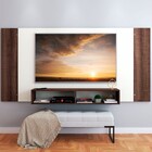 Painel Para Tv Até 55 Polegadas Orlando 2 Nichos Castanho/off