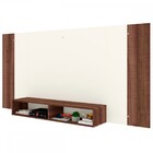 Painel Para Tv Até 55 Polegadas Orlando 2 Nichos Castanho/off