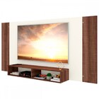 Painel Para Tv Até 55 Polegadas Orlando 2 Nichos Castanho/off