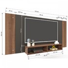 Painel Para Tv Até 55 Polegadas Orlando 2 Nichos Castanho/pre