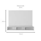 Painel Para Tv Até 55 Polegadas Quartzo Branco