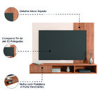 Painel Para Tv Até 55 Polegadas Ripado Impressão 3d Com Nicho