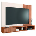 Painel Para Tv Até 55 Polegadas Ripado Impressão 3d Com Nicho