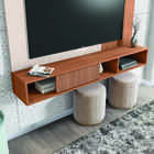 Painel Para Tv Até 55 Polegadas Ripado Impressão 3d Com Nicho