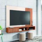 Painel Para Tv Até 55 Polegadas Ripado Impressão 3d Com Nicho