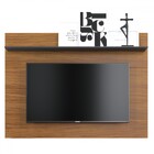 Painel Para Tv Até 55 Polegadas San Noce Milano/preto Fosco -