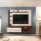 Painel Para Tv Até 55 Polegadas Suspenso Remo Cor Creme Caien