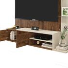 Painel Para Tv Até 55 Polegadas Tramma Jatobá E Off White