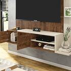 Painel Para Tv Até 55 Polegadas Tramma Jatobá E Off White