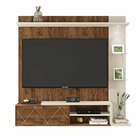 Painel Para Tv Até 55 Polegadas Tramma Jatobá E Off White