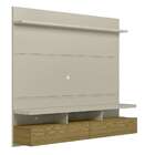 Painel Para Tv Até 55 Polegadas Zeus Off White E Avelã