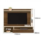 Painel Para Tv Até 58 Polegadas 1 Porta 3 Nichos Bari  Freijó