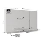 Painel Para Tv Até 58 Polegadas 2 Prateleiras 1 Nicho Amsterd