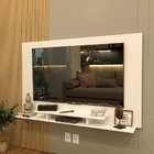 Painel Para Tv Até 58 Polegadas 2 Prateleiras 1 Nicho Amsterd