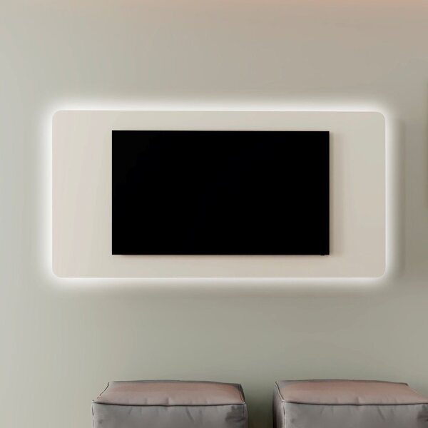 Painel Para Tv Até 58 Polegadas Aros Sobreposto 136cm Com Led