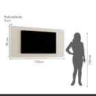Painel Para Tv Até 58 Polegadas Aros Sobreposto 136cm Com Led