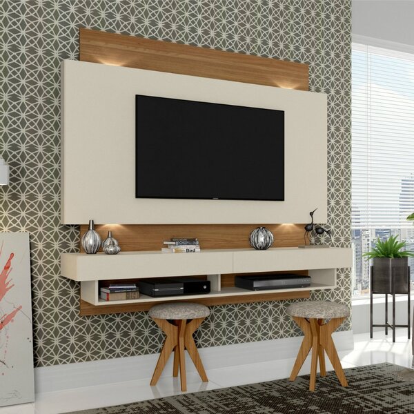 Painel Para Tv Até 58 Polegadas Com Led 2 Gavetas Tb115l Dall