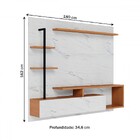 Painel Para Tv Até 58 Polegadas Com Led Comodoro 1 Porta Cala