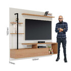 Painel Para Tv Até 58 Polegadas Com Led Maragogi 1 Porta Off