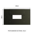 Painel Para Tv Até 58 Polegadas Madesa - Preto