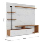 Painel Para Tv Até 58 Polegadas Maragogi Calacatta / Freijó /