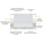 Painel Para Tv Até 60" Com Espelho Nairóbi Plus Multimóveis B