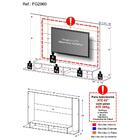 Painel Para Tv Até 60" Multimóveis Tókio Fg2960 Preto