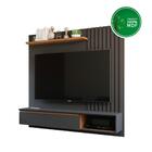 Painel Para Tv Até 60" Panamá Permobili Preto Chumbo/savana