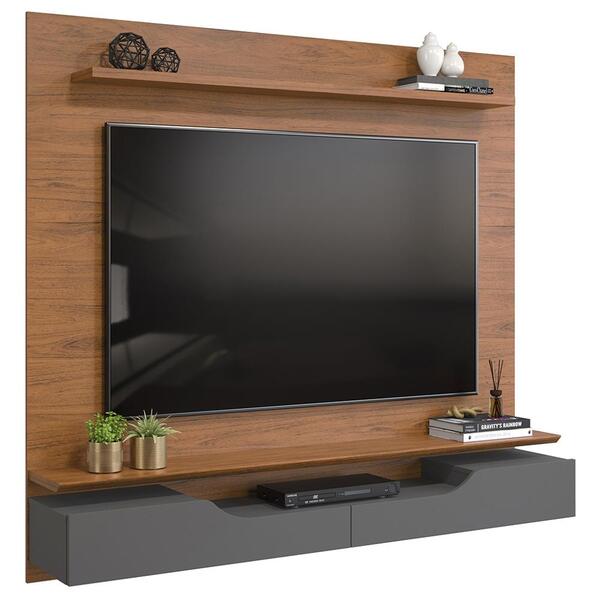 Painel Para Tv Até 60 Pol. 2 Portas Levi D04 Freijó/cinza Urb