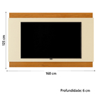 Painel Para Tv Até 60 Polegadas 1,60m Legacy New Off White /