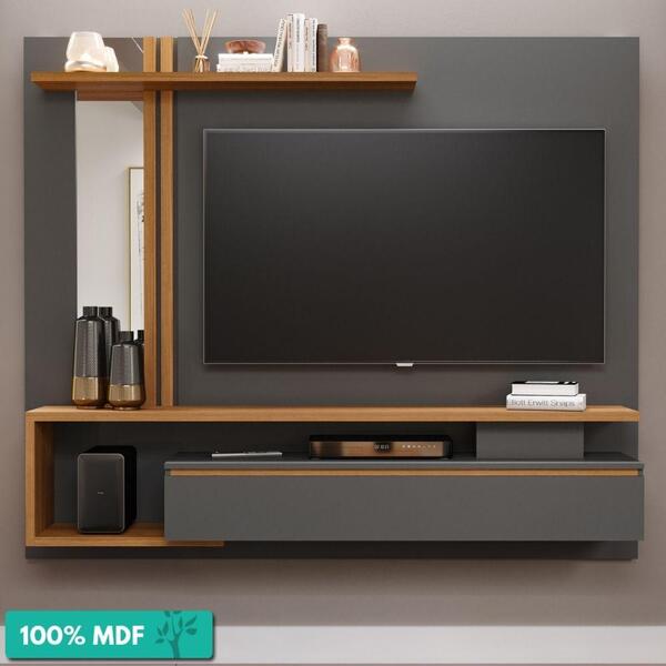 Painel Para Tv Até 60 Polegadas 100% Mdf 1 Porta Basculante N