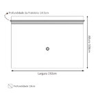 Painel Para Tv Até 60 Polegadas 150cm Sala De Estar Lotus Nat