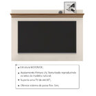 Painel Para Tv Até 60 Polegadas 150cm Sala De Estar Lotus Nat
